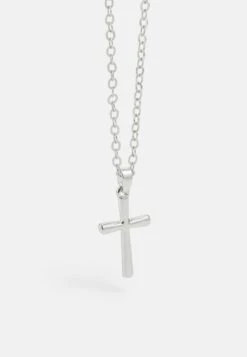 Only & Sons ONSCOLT CROSS NECKLACE UNISEX - Halskette - Silver-coloured -Only and Sons Verkäufe 9b2deddd5073470a9c6c74981babb694