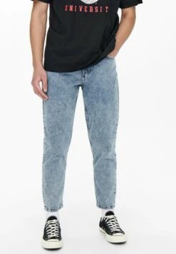 Only & Sons CROPPED LOOSE LEG ANKLE - Jeans Straight Leg - Hellblau