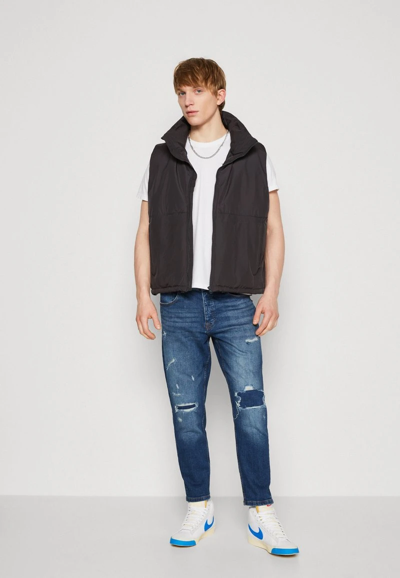 Only & Sons ONSAVI CROP - Jeans Tapered Fit - Dark Blue Denim 2 Only & Sons ONSAVI CROP - Jeans Tapered Fit - Dark Blue Denim – Bild 2