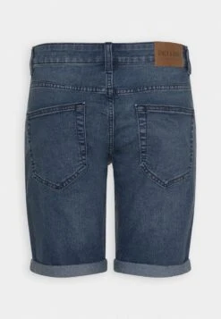 Only & Sons ONSPLY LIFE FOLD UP - Jeans Shorts - Dark Blue Denim -Only and Sons Verkäufe a331766105fa4f218f4932e52c28fec0
