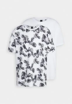 Only & Sons ONSPINEAPPLE TEE 2 PACK - T-Shirt Print - White -Only and Sons Verkäufe a66c89f46df2452fa26f6614aa0353ab