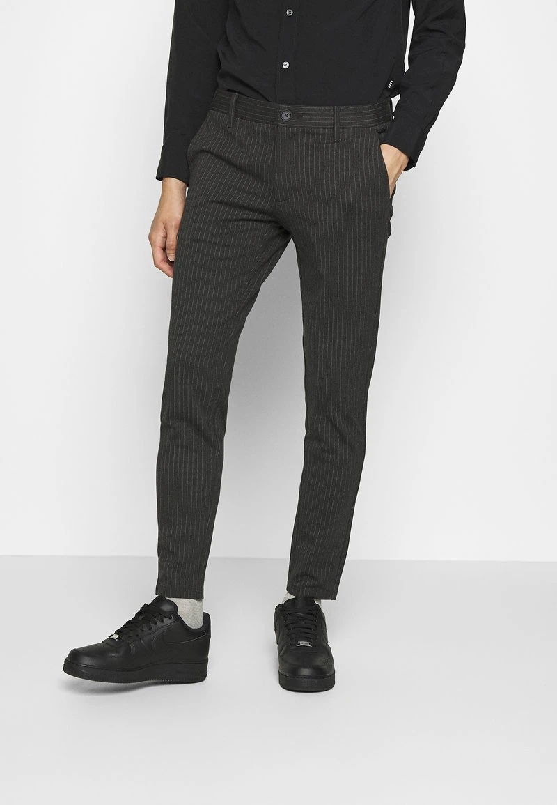 Only & Sons ONSMARK PANT STRIPE - Stoffhose - Dark Grey Melange 1 Only & Sons ONSMARK PANT STRIPE - Stoffhose - Dark Grey Melange