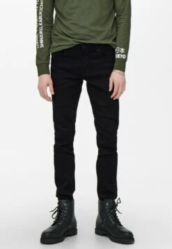 Only & Sons BASIC ONSLOOM TAPERED STONE W - Jeans Slim Fit - Schwarz