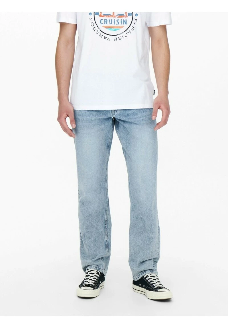 Only & Sons STONED WASHED - Jeans Straight Leg - Hellblau 6 Only & Sons STONED WASHED - Jeans Straight Leg - Hellblau – Bild 6