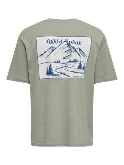 Only & Sons Print T-shirt - Seagrass -Only and Sons Verkäufe acd293213f4c46ac9926f2226183457d