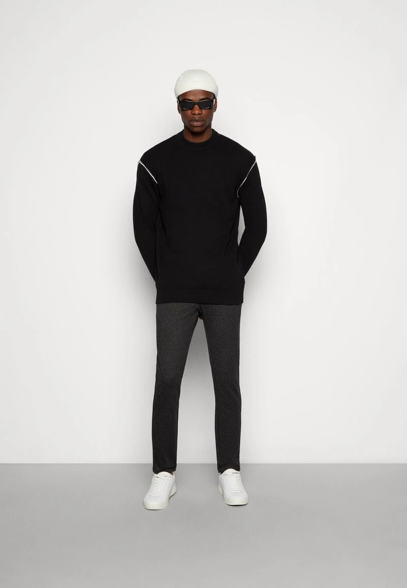 Only & Sons ONSMARK TAP LINE PANT - Chino - Black 1 Only & Sons ONSMARK TAP LINE PANT - Chino - Black