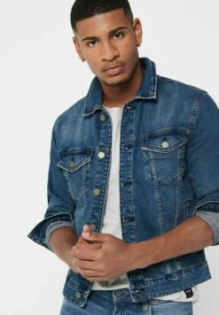Only & Sons Jeansjacke - Blau -Only and Sons Verkäufe b423ad1b6b344e419cdbb0004ccf1ded