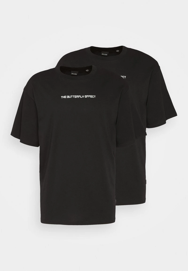 Only & Sons ONSTROY TEE 2 PACK - T-Shirt Print - Black 6 Only & Sons ONSTROY TEE 2 PACK - T-Shirt Print - Black – Bild 6