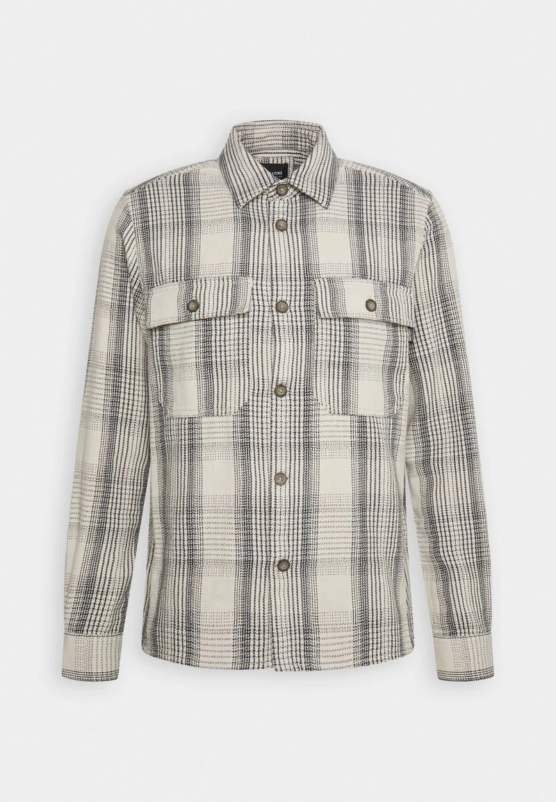 Only & Sons ONSSCOTT OVERSHIRT - Übergangsjacke - Off-white/dark Blue 1 Only & Sons ONSSCOTT OVERSHIRT - Übergangsjacke - Off-white/dark Blue