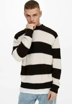 Only & Sons Strickpullover - Black/beige -Only and Sons Verkäufe bdcbf092cead4d848dfad1d9bd07f23c