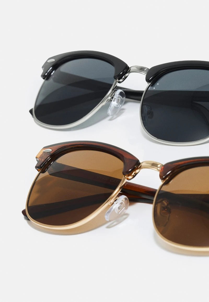 Only & Sons SUNGLASSES 2 PACK - Sonnenbrille - Brown Stone/club Black 2 Only & Sons SUNGLASSES 2 PACK - Sonnenbrille - Brown Stone/club Black – Bild 2