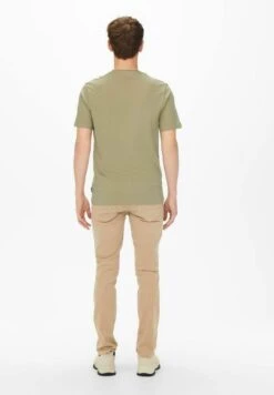 Only & Sons ONSROY REG SS SLUB POCKET NOOS - T-Shirt Basic - Chinchilla -Only and Sons Verkäufe cd2f48f8f0d64e5e97607cfff1275df5