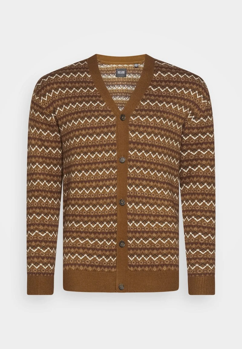 Only & Sons ONSKIM REGULAR JAQ CARDIGAN - Strickjacke - Monks Robe 1 Only & Sons ONSKIM REGULAR JAQ CARDIGAN - Strickjacke - Monks Robe