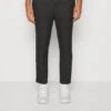 Only & Sons ONSLINUS TAP CROP PANT - Stoffhose - Dark Grey Melange