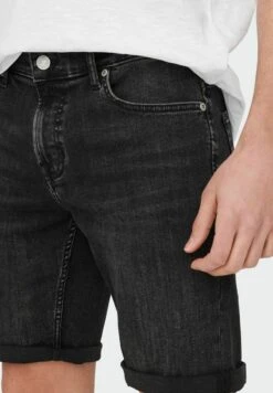 Only & Sons Jeans Shorts - Washed Black -Only and Sons Verkäufe ce03134faab24cdc9191a5df241f331f