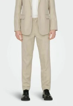 Only & Sons ONSEVE CLEAN - Anzughose - Beige