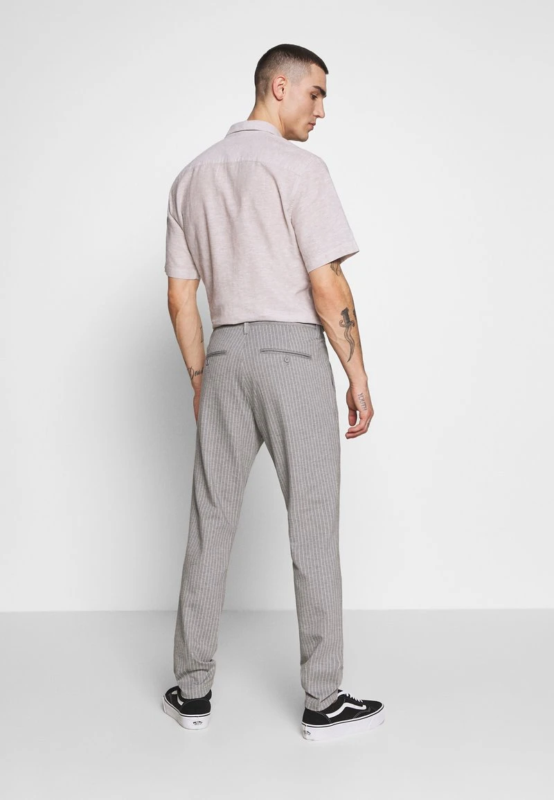Only & Sons ONSMARK PANT STRIPE - Stoffhose - Light Grey Melange 3 Only & Sons ONSMARK PANT STRIPE - Stoffhose - Light Grey Melange – Bild 3