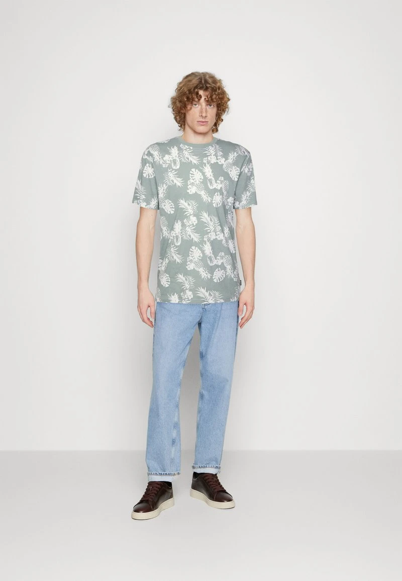 Only & Sons ONSPINEAPPLE TEE 2 PACK - T-Shirt Print - Chinois Green 1 Only & Sons ONSPINEAPPLE TEE 2 PACK - T-Shirt Print - Chinois Green