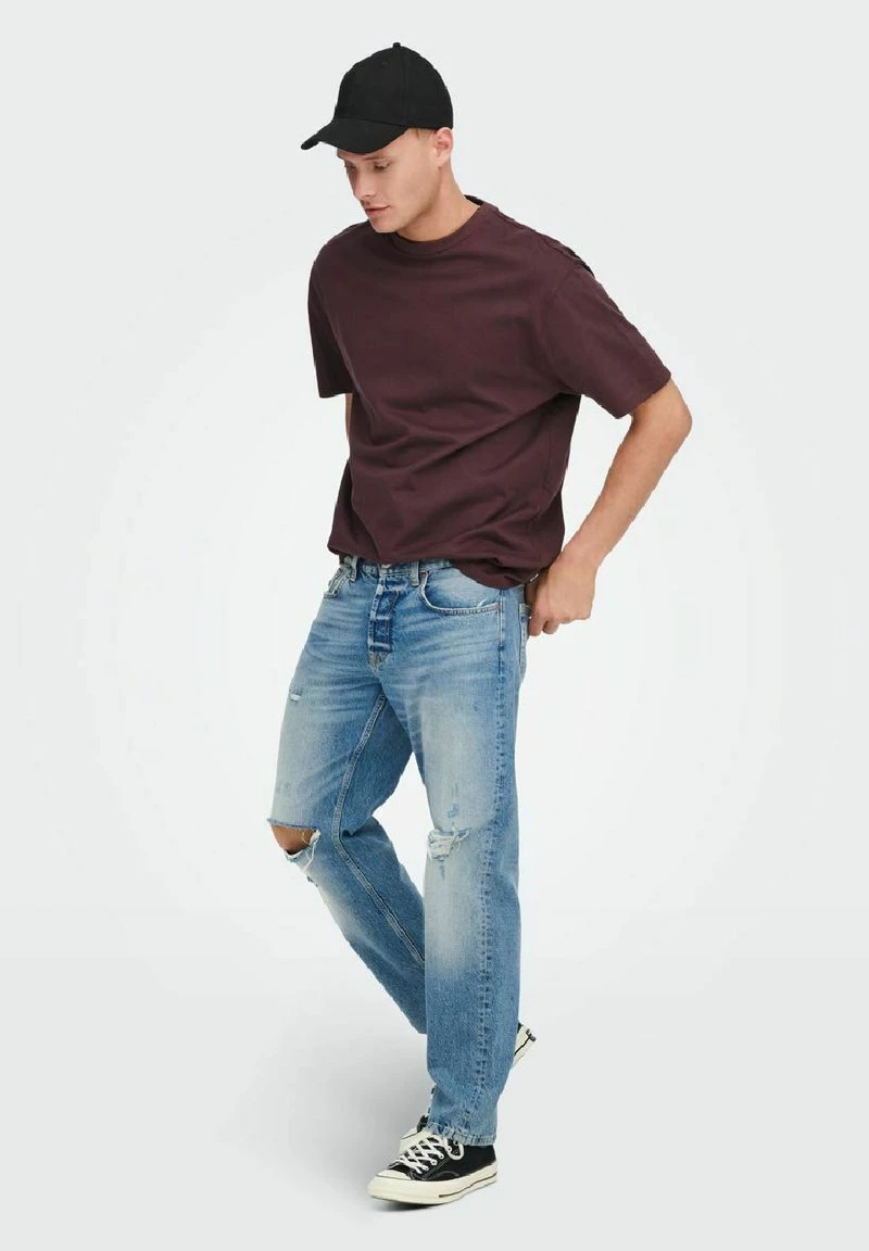 Only & Sons ONSFRED TEE - T-Shirt Basic - Fudge 2 Only & Sons ONSFRED TEE - T-Shirt Basic - Fudge – Bild 2