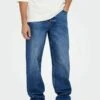 Only & Sons ONSFIVE - Jeans Relaxed Fit - Medium Blue Denim