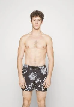 Only & Sons ONSTED LIFE SHORT SWIM SLOW CASUAL - Badeshorts - Black