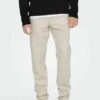 Only & Sons TWILL - Jeans Tapered Fit - Ecru