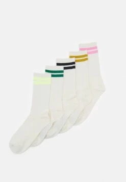 Only & Sons ONSBRODY STRIPE TENNIS SOCK 5 PACK - Socken - Antique White