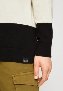 Only & Sons ONSCOBY BLOCK CREW - Strickpullover - Black -Only and Sons Verkäufe dd235289bead401daa00a256d5bd33ad