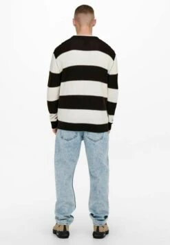 Only & Sons Strickpullover - Black/beige -Only and Sons Verkäufe df8500ca219c44799d57b6c06db21fd0