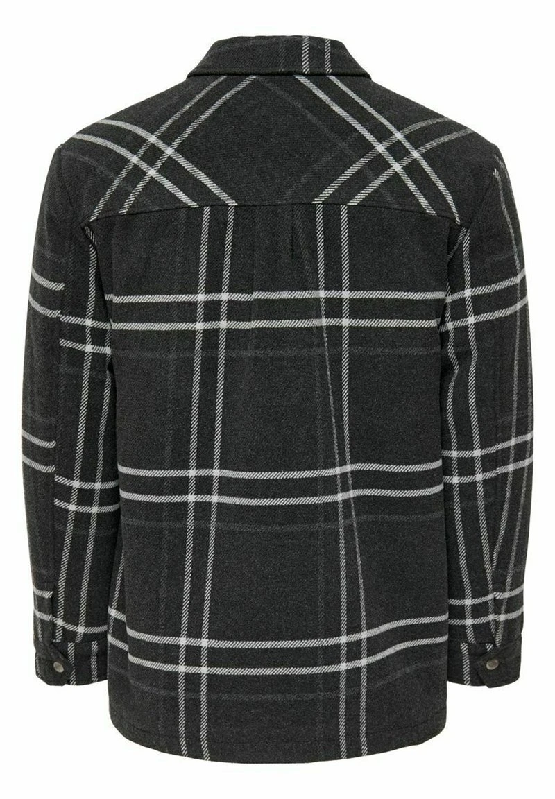 Only & Sons LOOSE CHECK - Leichte Jacke - Black 6 Only & Sons LOOSE CHECK - Leichte Jacke - Black – Bild 6