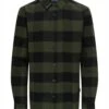 OSJGUDMUND CHECKED - Hemd - Forest Night