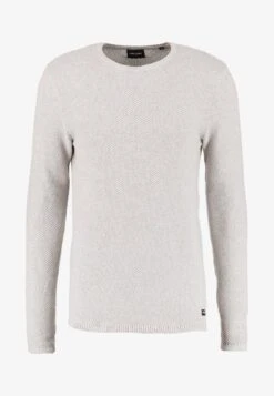 Only & Sons ONSDAN STRUCTURE CREW NECK - Strickpullover - Light Grey Melange -Only and Sons Verkäufe e974c943acc244c997a12e949d2cbf38