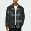 Only & Sons LOOSE CHECK - Leichte Jacke - Black