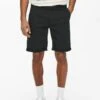Only & Sons ONSPETER OVERDYED - Shorts - Black