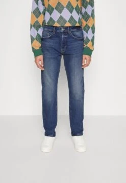 Only & Sons ONSAVI COMFORT - Jeans Straight Leg - Dark Medium Blue Denim