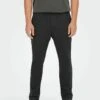 Only & Sons BEQUEME SOMMER ONSLINUS - Stoffhose - Schwarz