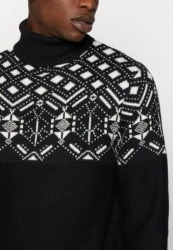 Only & Sons ONSEZ ROLL NECK - Strickpullover - Black -Only and Sons Verkäufe f92afd30a6b248569062368840e1cc86