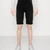 Only & Sons ONSPLY LIFE FOLD UP - Jeans Shorts - Washed Black