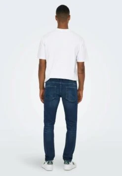 Only & Sons BASIC ONSLOOM STRETCH - Jeans Slim Fit - Dunkelblau -Only and Sons Verkäufe fb0ba17fb2234f898403cb68110f6a5c