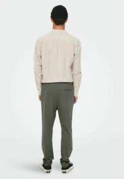 Only & Sons BEQUEME SOMMER ONSLINUS - Stoffhose - Grau -Only and Sons Verkäufe ff3c1ca5efdd4e74b2e4a37284076d94